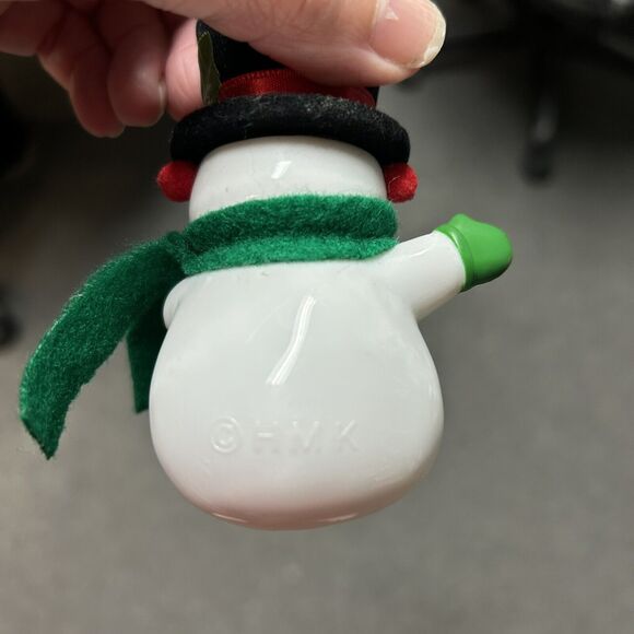 Vintage HMK Snowman Hard Plastic String Light Covers /Ornaments - Picture 9 of 12